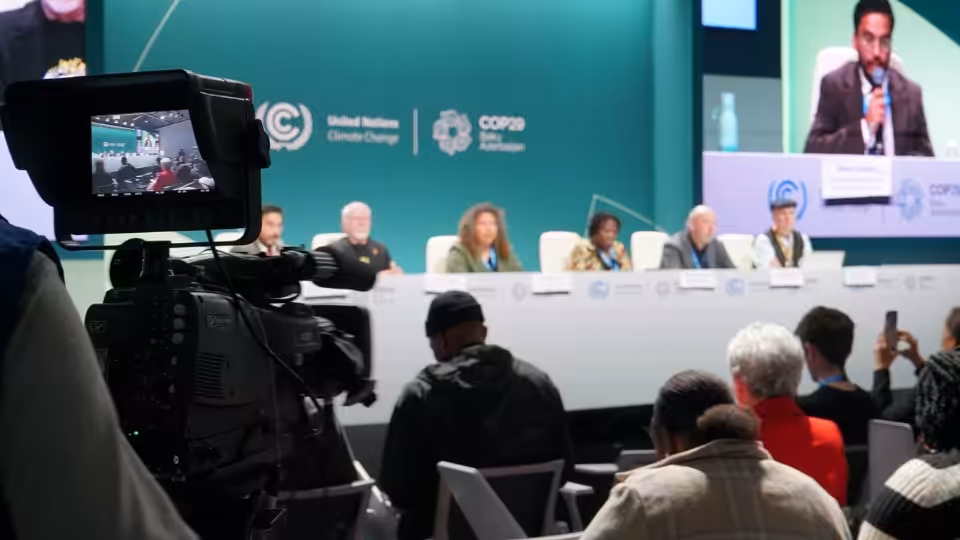 Live event streaming production on a GCC conference stage