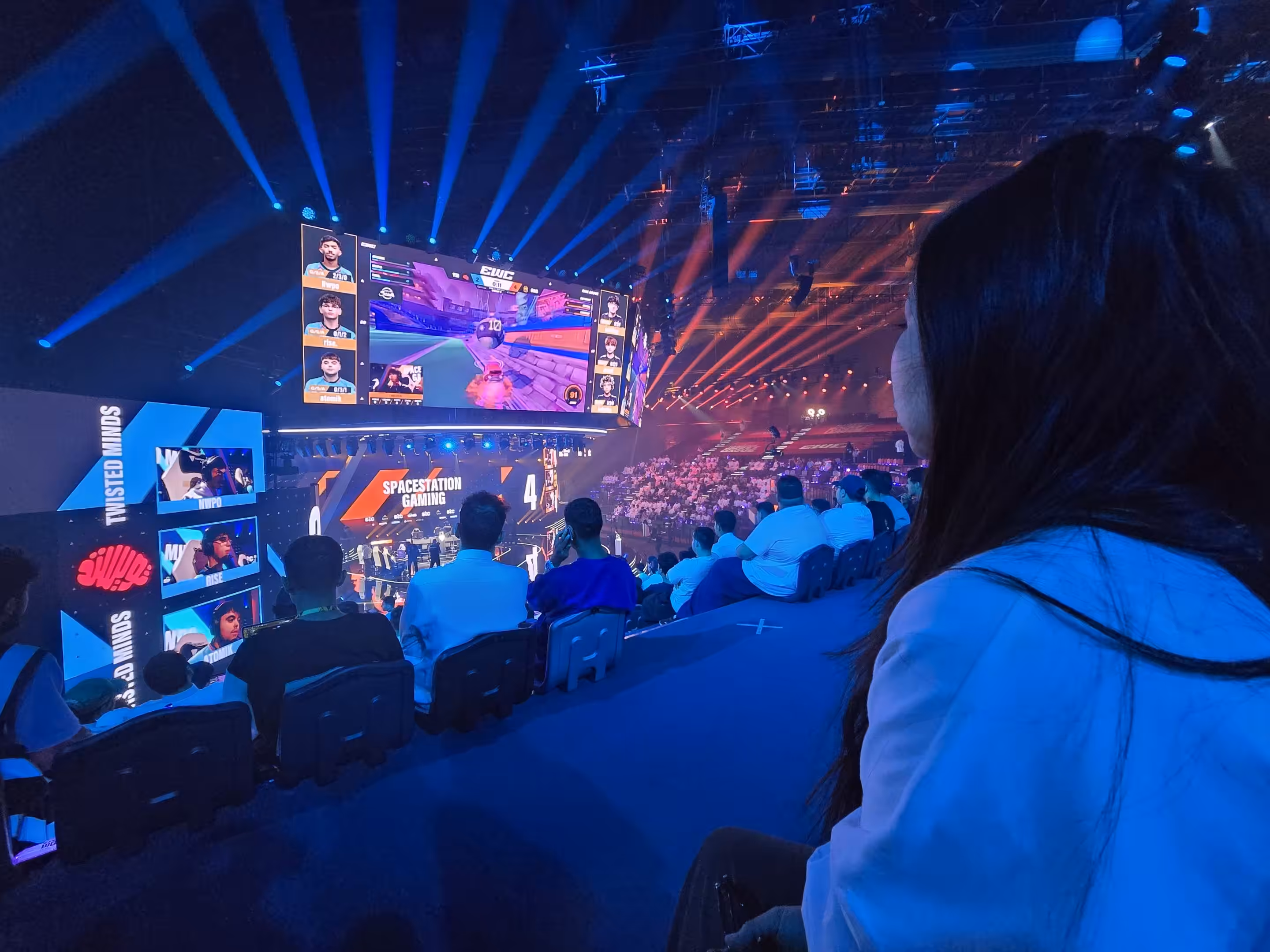 Esports broadcast production at an arena in Riyadh